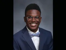 Armonté Snodgrass, freshman at Louisville's Saint Xavier High School, who received the 2021 Rodriq McCravy Scholarship award at the 34th annual African American Catholic Leadership Awards banquet